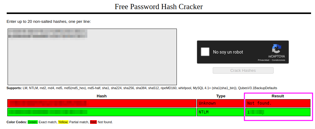 crack hashes